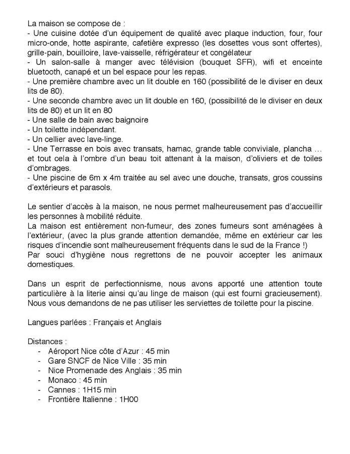 Les Figaires L'Escarene Exterior foto